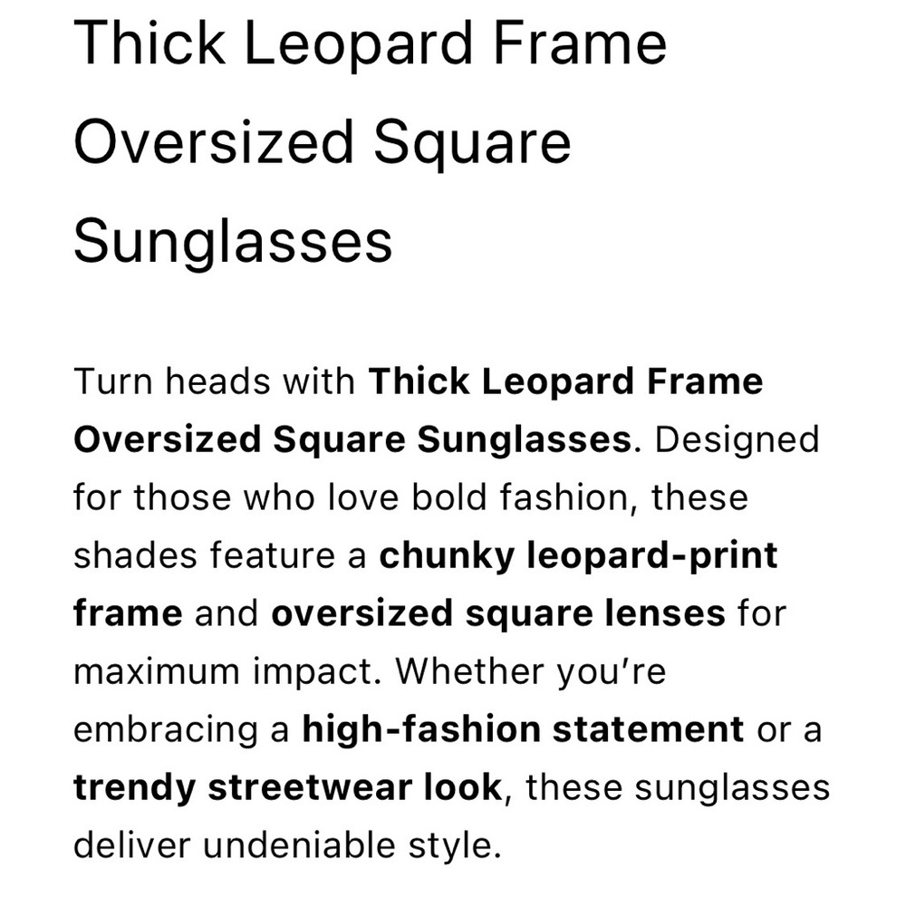 Oversized Statement Tortoise Shell Gradient Squar… - image 8